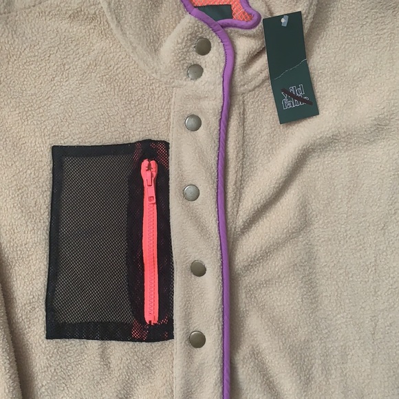 NWT camel lightweight button up jacket - Picture 2 of 4